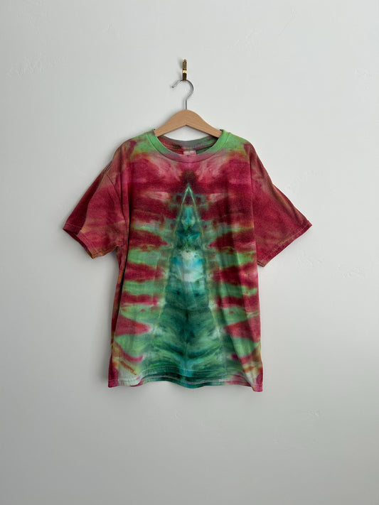 Youth Large Christmas Tree Tie Dye Shirt - Hand Dyed __etsy:6524433239
