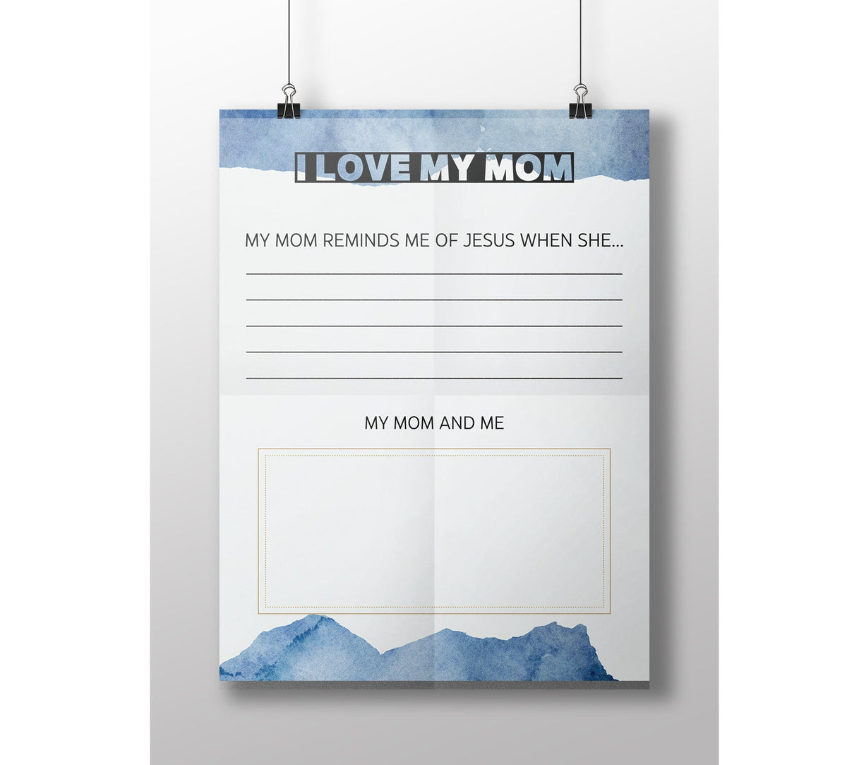 Christian Mother’s Day Questionnaire - LDS Primary Activity Page - Instant Download Christ-Centered Mom Gift