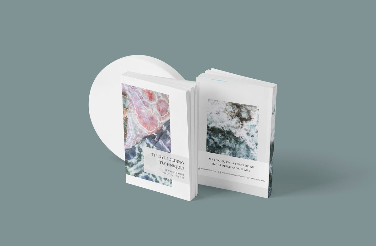 Tie Dye Folding eBook - 12 Tie Dye Techniques with Step-by-Step Guides & Videos