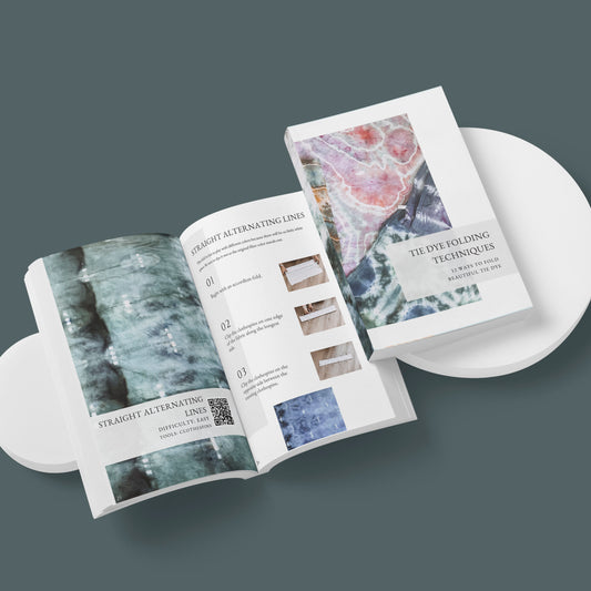 Tie Dye Folding eBook - 12 Tie Dye Techniques with Step-by-Step Guides & Videos