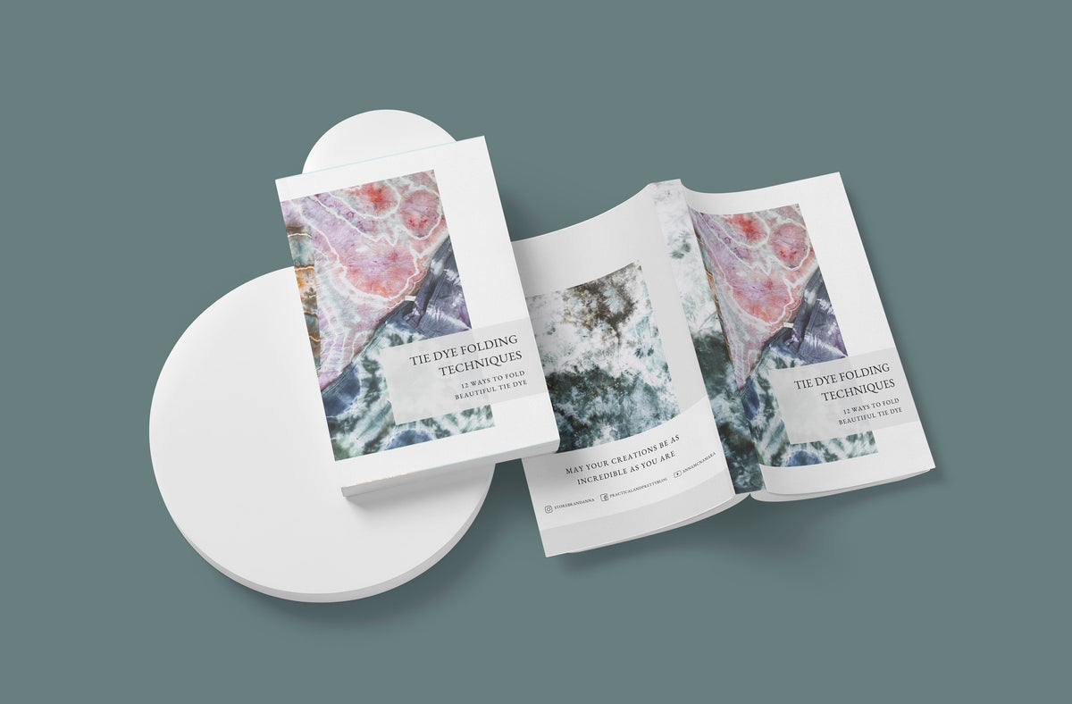 Tie Dye Folding eBook - 12 Tie Dye Techniques with Step-by-Step Guides & Videos