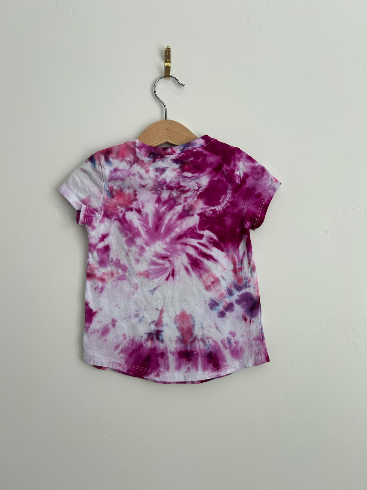 Toddler 3T Pink Heart Tie Dye Shirt - Hand Dyed Old Navy Tee