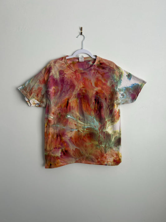Adult Large Hand Dyed Tie Dye - Flowy Orange and Pink