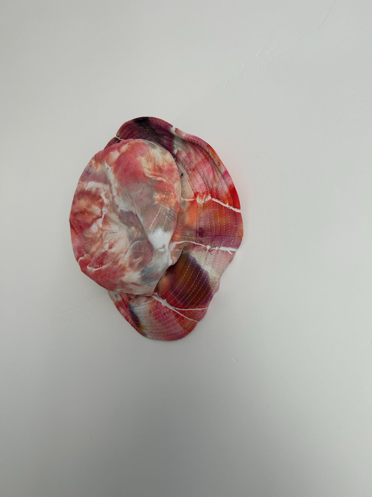 Youth Tie Dye Bucket Hat – Hand Dyed Moody Pink, 100% Cotton, Small Adult Fit