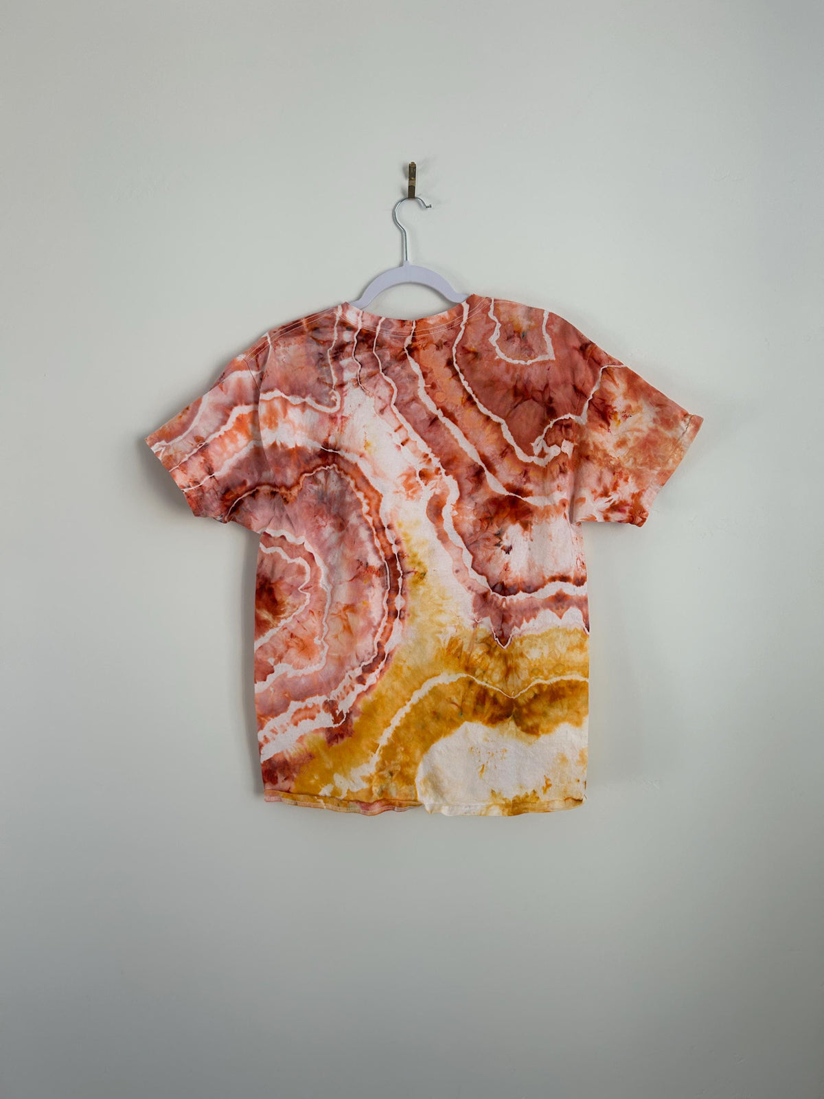 Large Sunset Geode Tie Dye Shirt – Hand Dyed Adult Unisex Tee