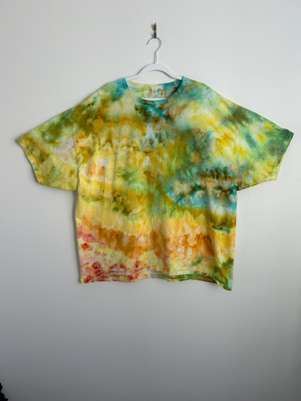 Size 3X Handmade Ice Dye Tie Dye Shirt – Hanes 100% Cotton – Unique Plus Size Unisex Tee