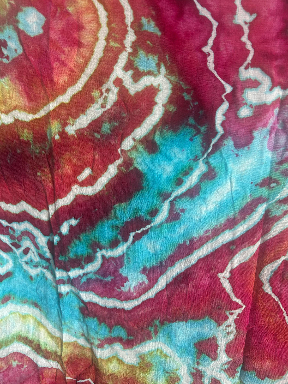 Crystal Gemstone Tie Dye Swaddle – Vibrant Boho Bamboo Baby Blanket