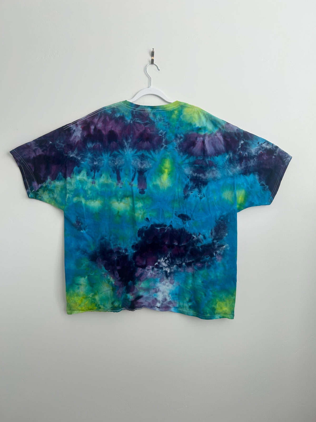 Hand Dyed Heart Tie Dye Shirt – Size 3XL – Rainbow Heart Tie Dye T-Shirt